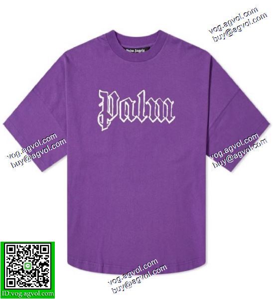 パーム エンジェルス Palm Angels 2020秋冬 高級感演出 透かし文字プリント半袖Tシャツ 偽物ブランド 2色可選
